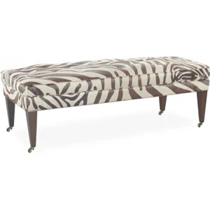 Leather Ottoman and 1/2