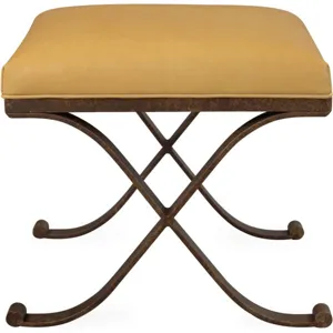 Leather Ottoman