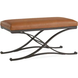 Leather Cocktail Ottoman