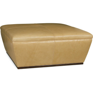 Leather Cocktail Ottoman