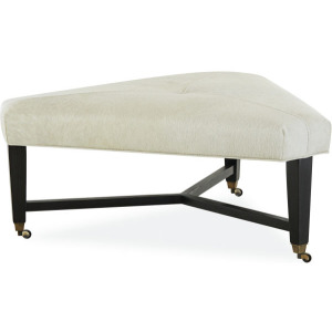 Leather Cocktail Ottoman