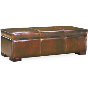 Leather Storage Bench