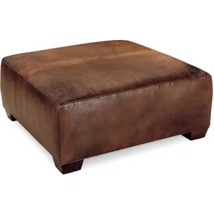 Leather Cocktail Ottoman