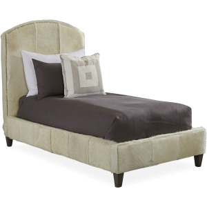 Leather Arch Headboard w/ Rails - Twin Size