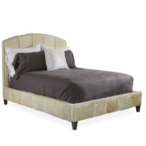 Leather Arch Headboard w/ Rails - Queen Size