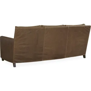 Leather Slipcovered Sofa