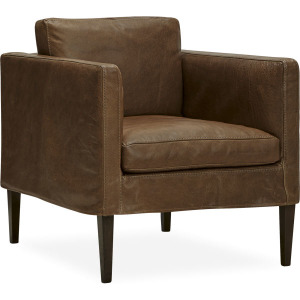 Leather Slipcovered Chair