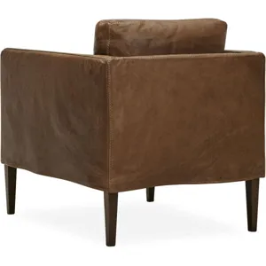 Leather Slipcovered Chair