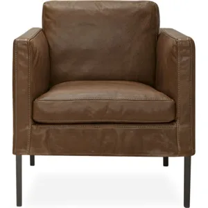 Leather Slipcovered Chair