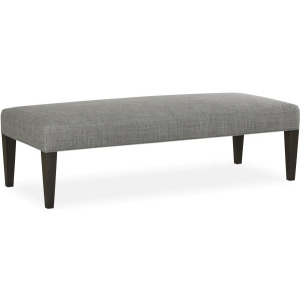 Narrow Tapered Leg Bench Ottoman