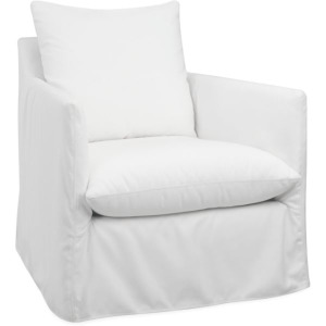 Yaupon Outdoor Slipcovered Swivel Chair