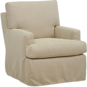 Rockport Outdoor Slipcovered Swivel Chair