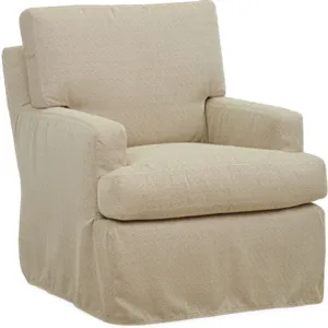 Rockport Outdoor Slipcovered Swivel Chair