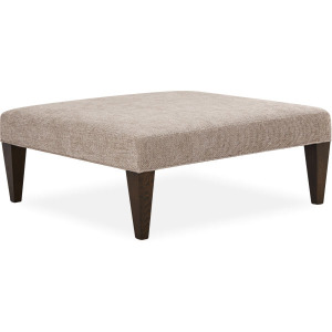 Wide Tapered Leg Cocktail Ottoman