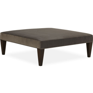 Wide Tapered Leg Cocktail Ottoman