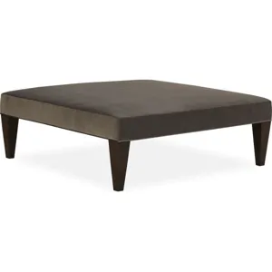 Wide Tapered Leg Cocktail Ottoman
