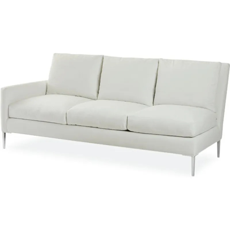 Leather One Arm Sofa