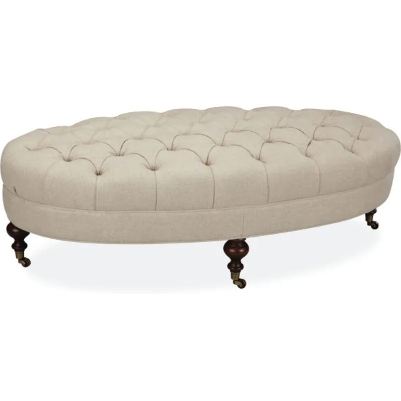 Leather Cocktail Ottoman