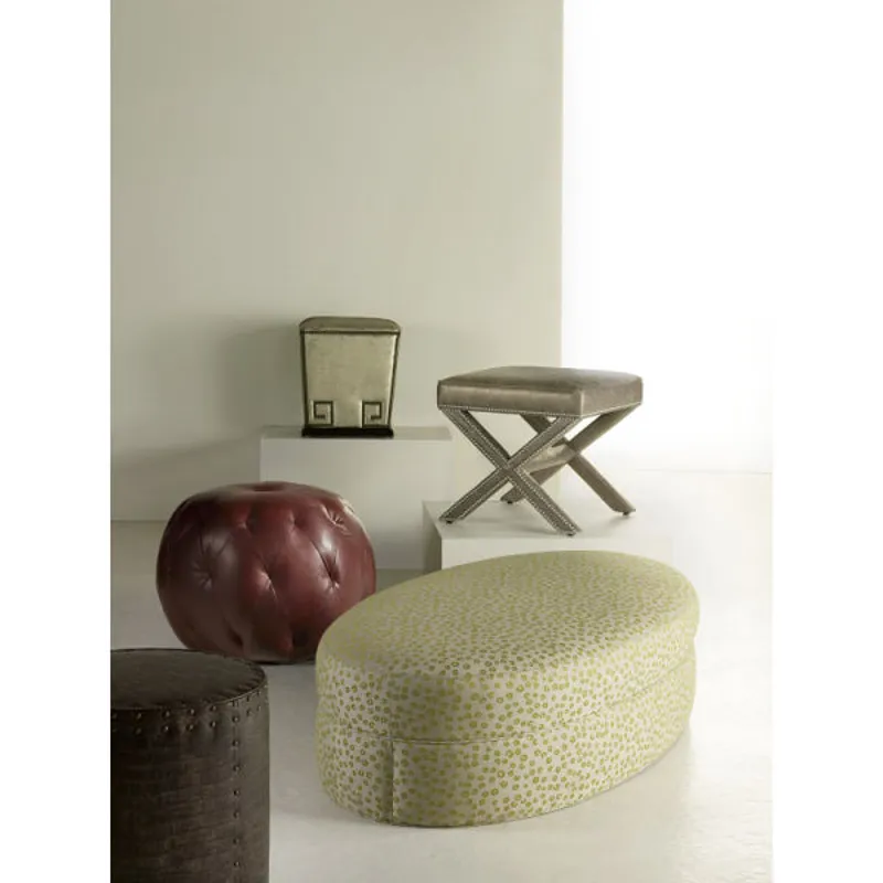 Leather Bongo Ottoman