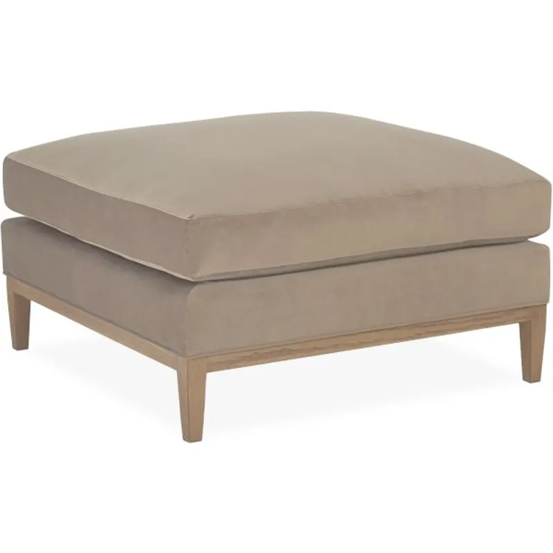 Leather Cocktail Ottoman