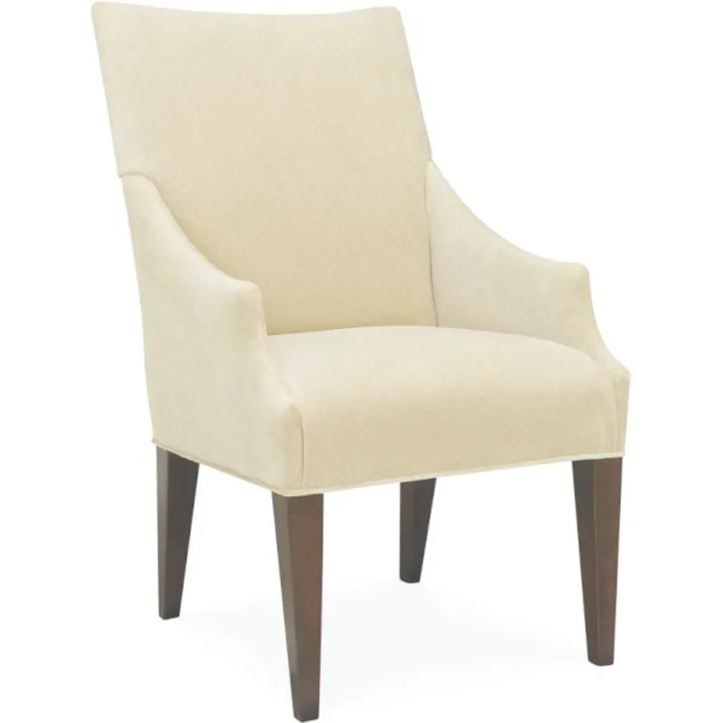 Unskirted High Back Campaign Chair