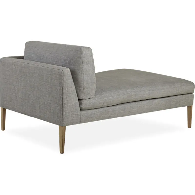 Leather One Arm Chaise