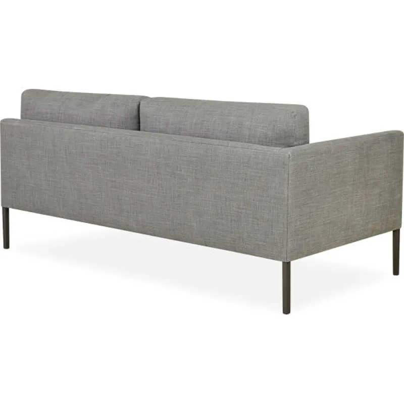 Leather One Arm Loveseat