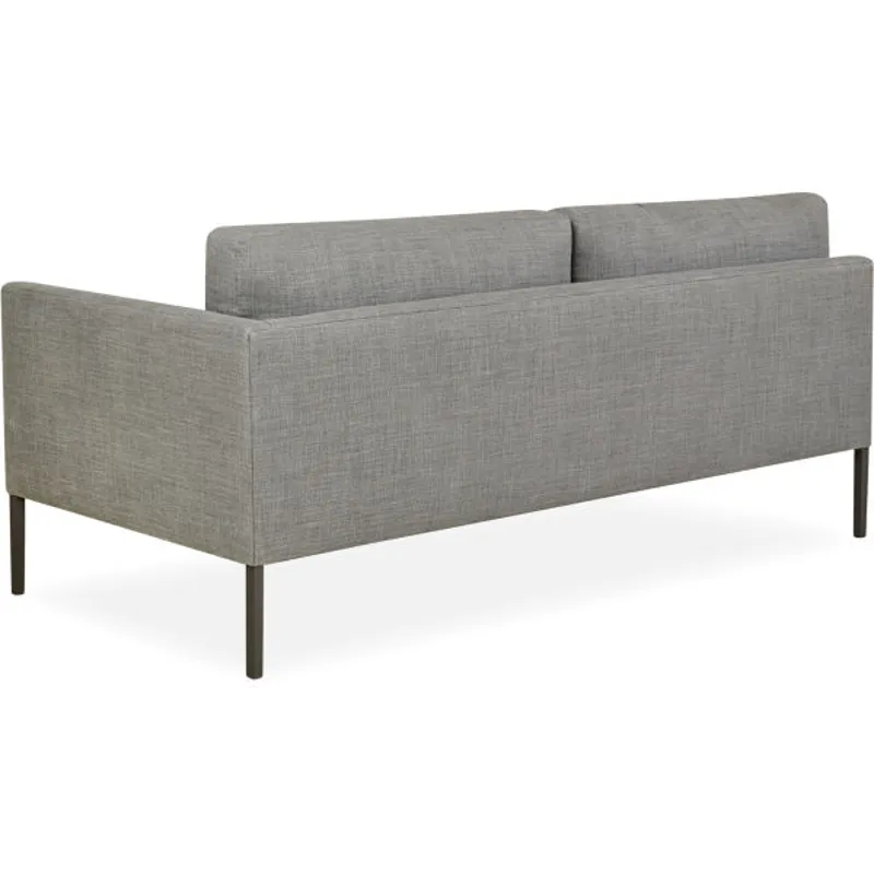 Leather One Arm Loveseat