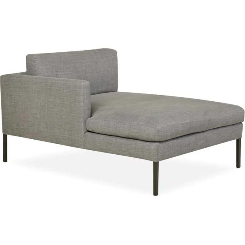 Leather One Arm Chaise