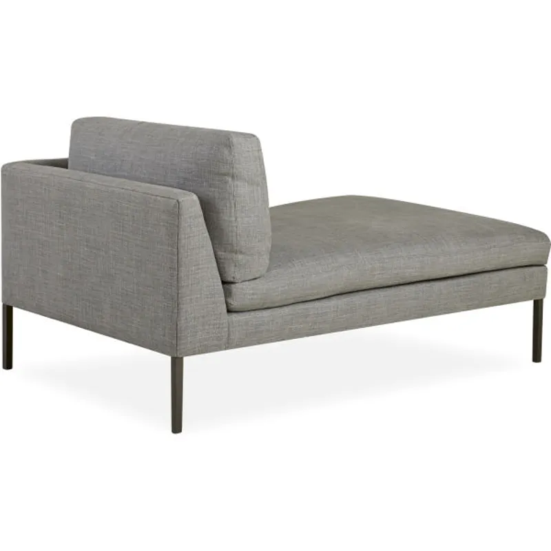 Leather One Arm Chaise