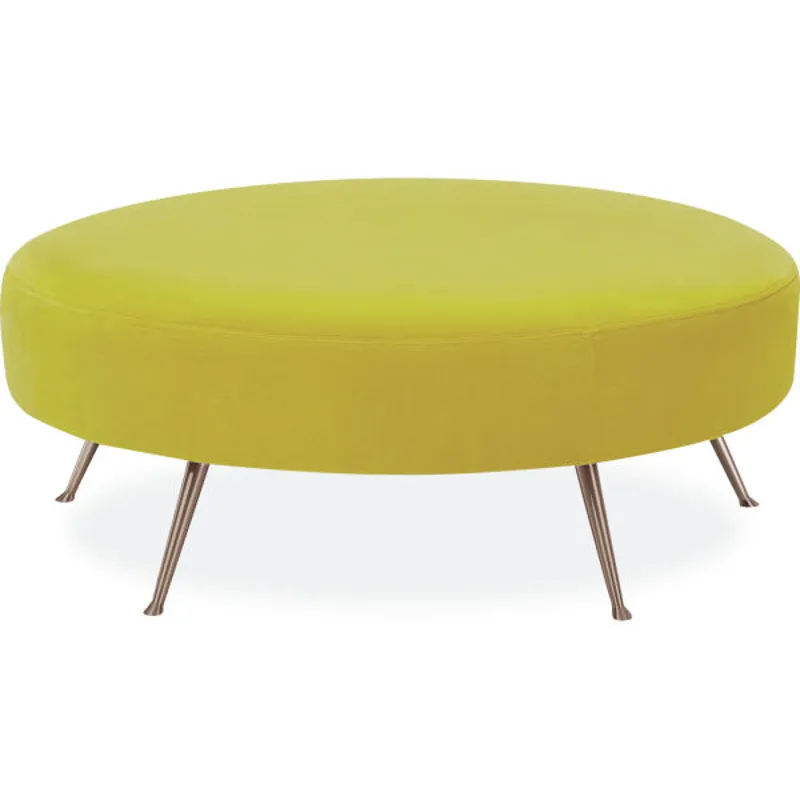 Leather Cocktail Ottoman