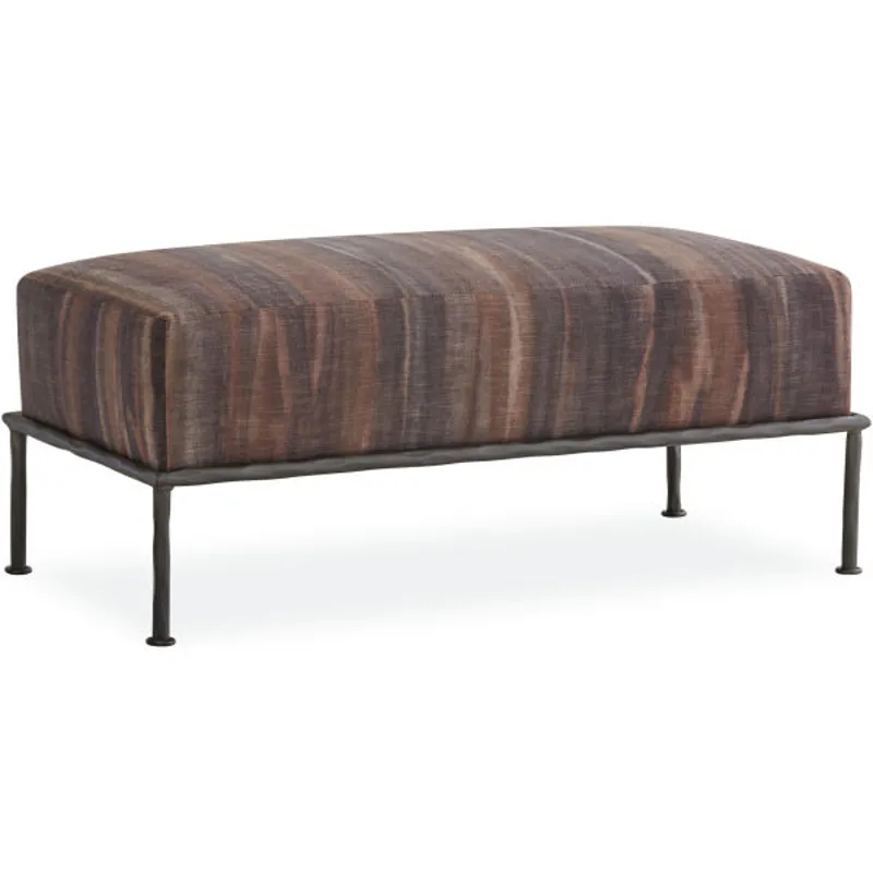 Leather Cocktail Ottoman