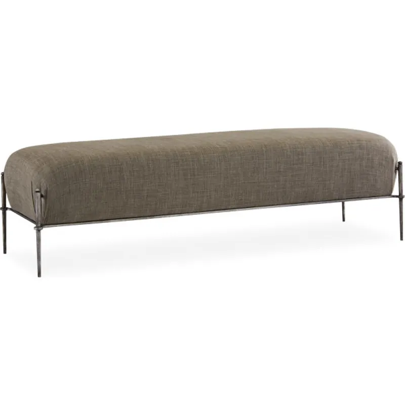 Leather Cocktail Ottoman