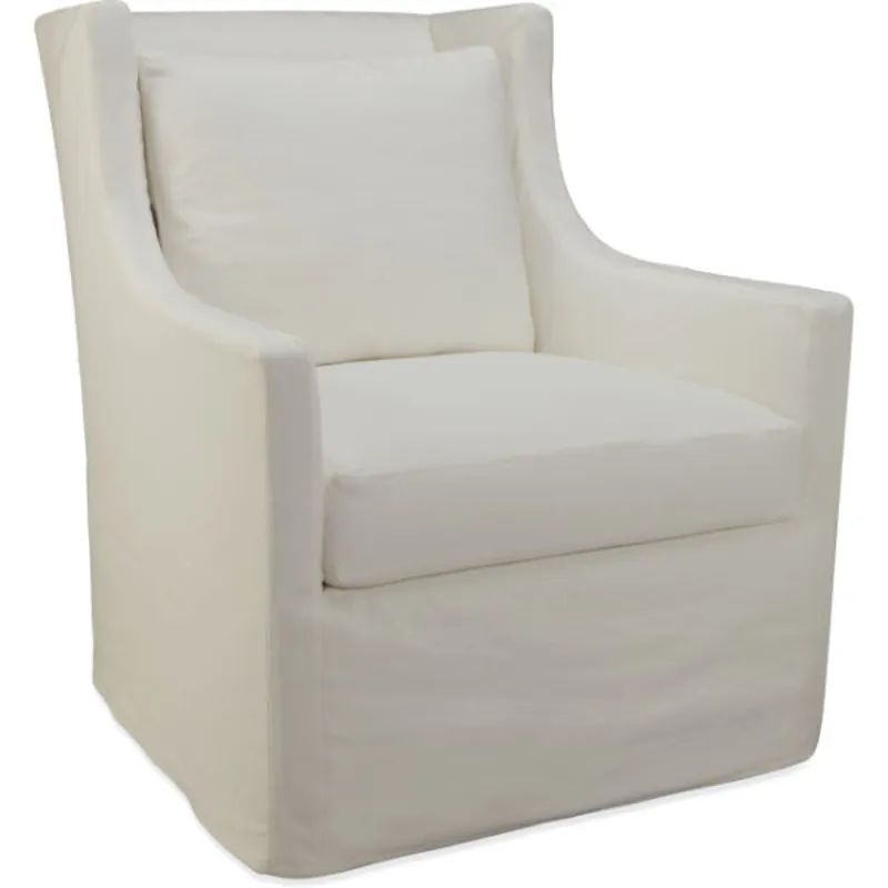 Slipcovered Swivel Glider