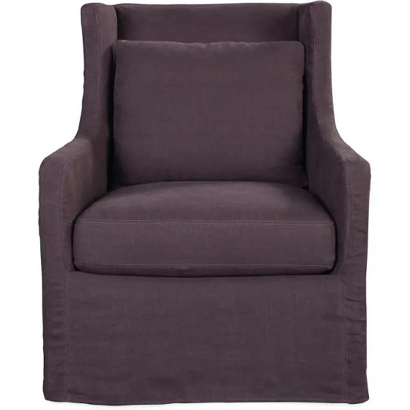 Slipcovered Swivel Glider