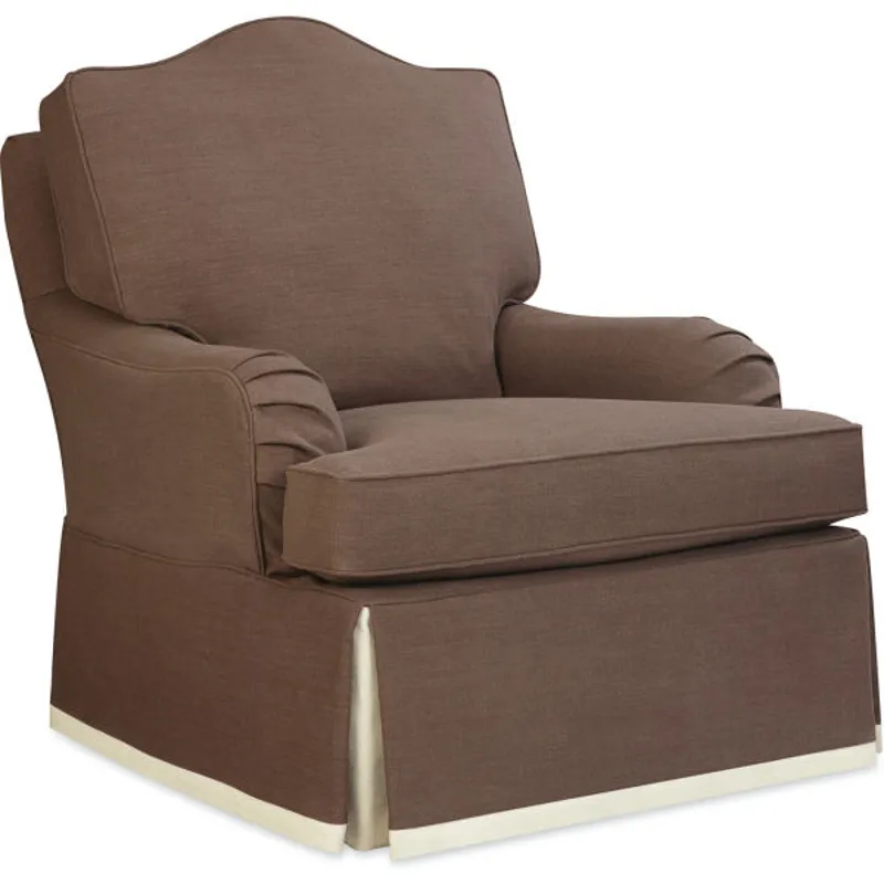 Slipcovered Swivel Chair