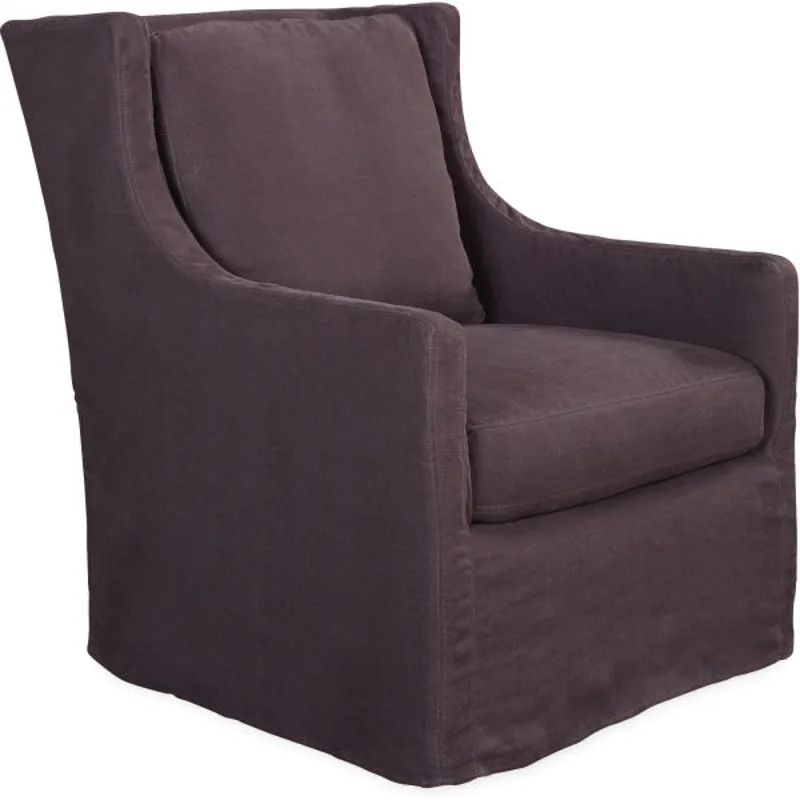 Slipcovered Swivel Chair