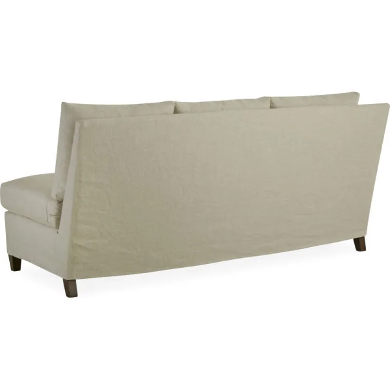 Slipcovered One Arm Sofa