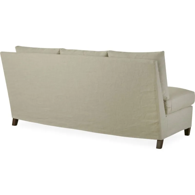 Slipcovered One Arm Sofa