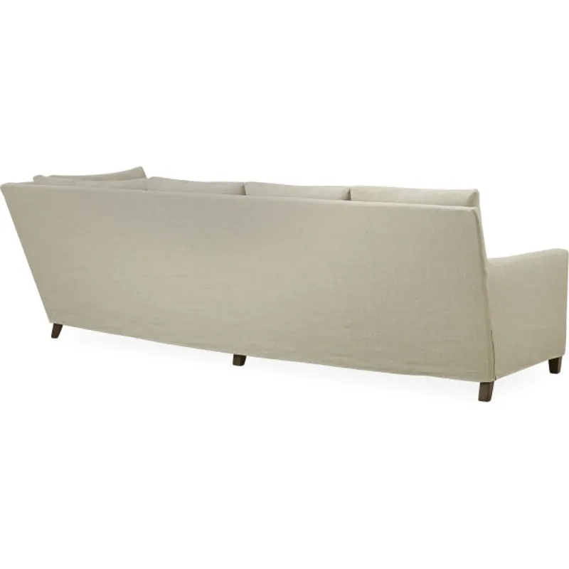 Slipcovered Four Cushion Cornering Sofa