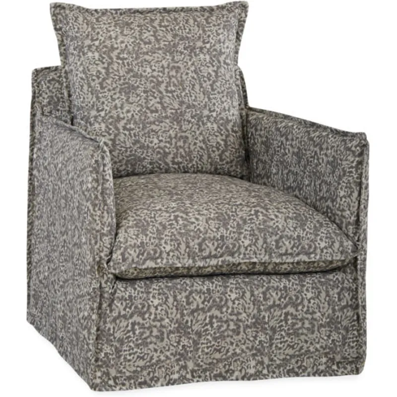 Slipcovered Swivel Glider