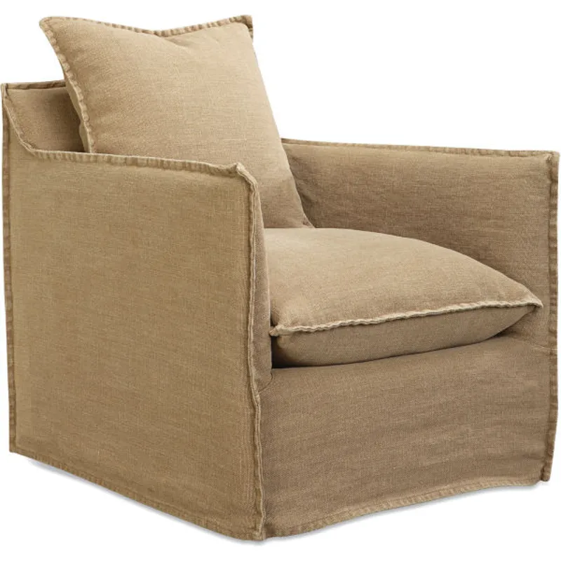 Slipcovered Swivel Glider