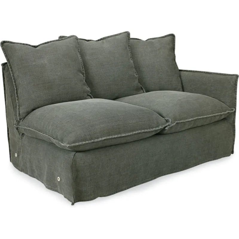 Slipcovered One Arm Loveseat