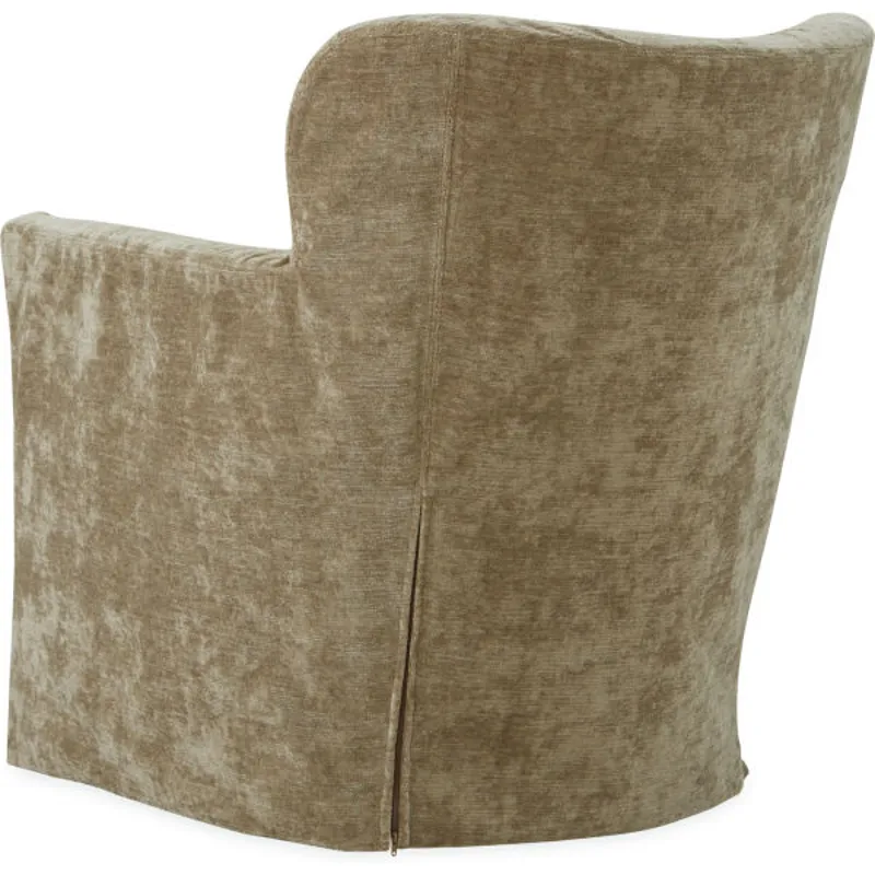 Slipcovered Swivel Chair