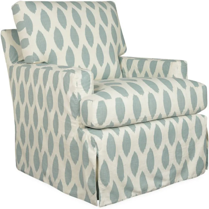 Slipcovered Swivel Glider