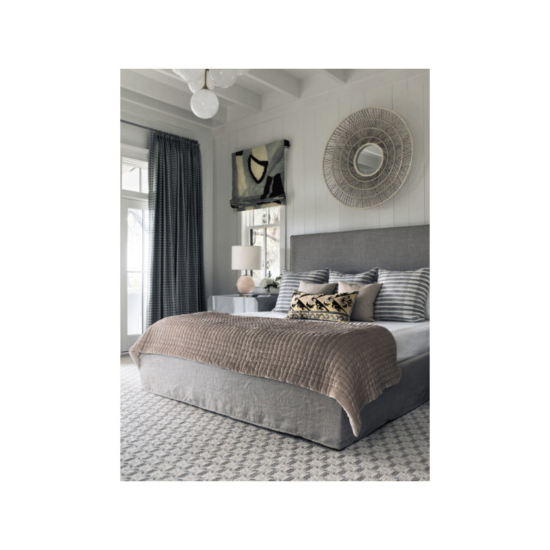 Slipcovered King Medium Headboard w/ Rails C1666HM by Lee Industries