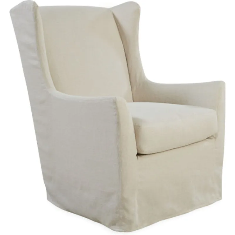 Slipcovered Swivel Glider