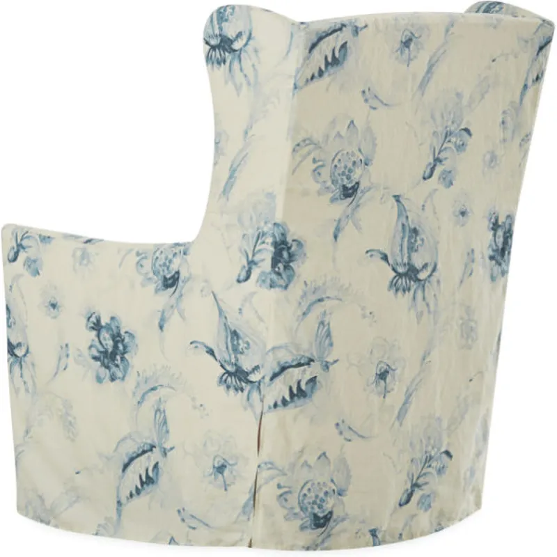 Slipcovered Swivel Chair