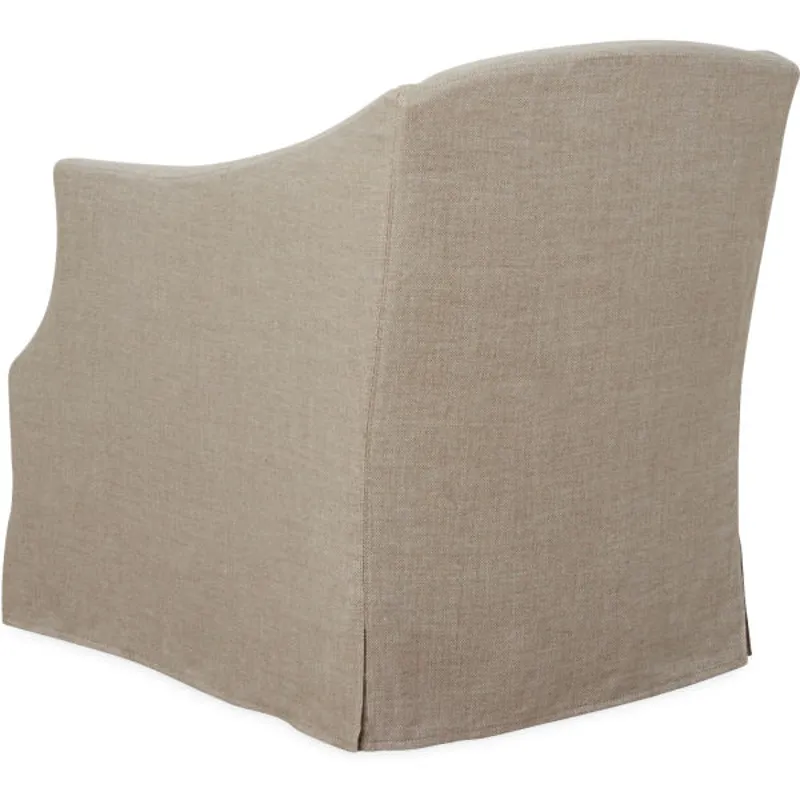 Slipcovered Swivel Chair