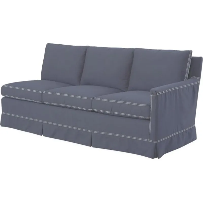 Slipcovered One Arm Sofa